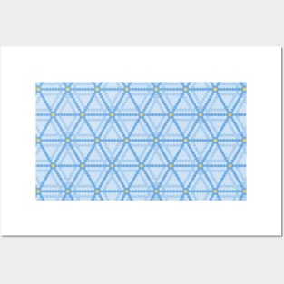 Intricate Geometric Honeycomb Triangle Hexagon Pattern Posters and Art